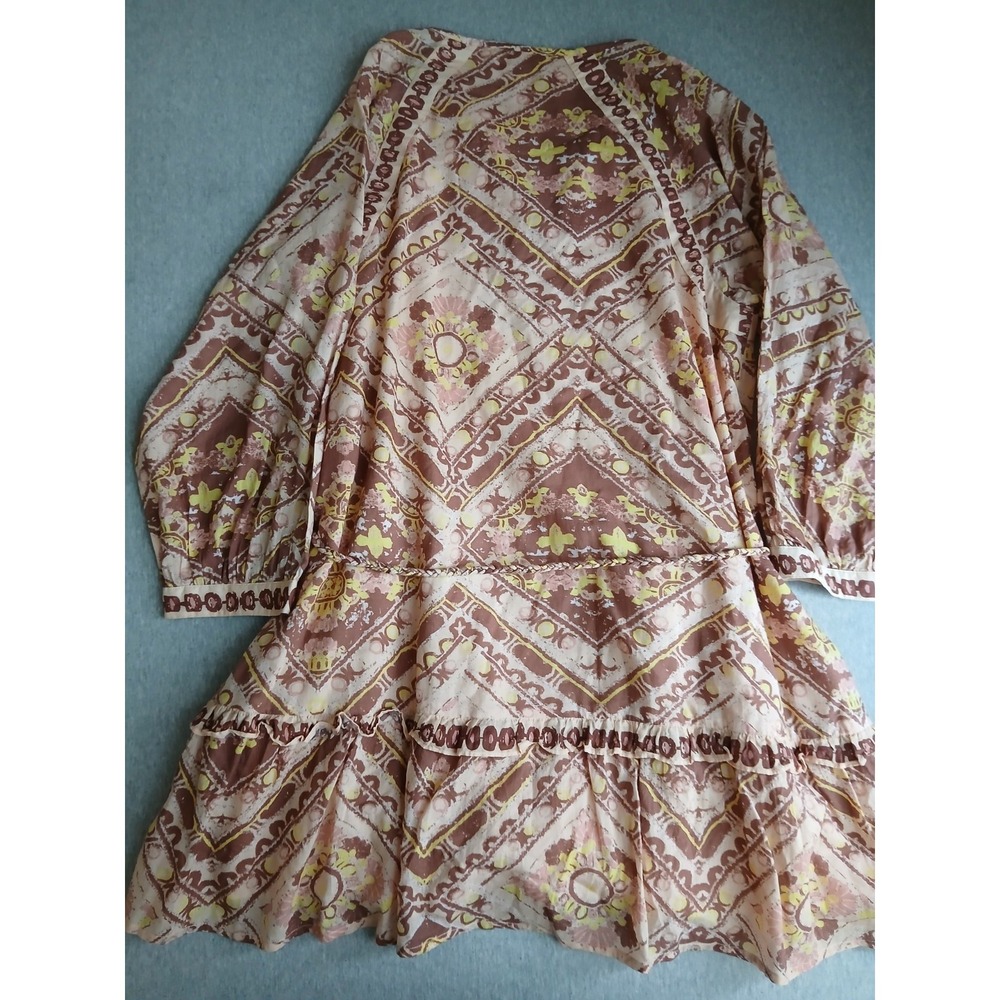 Cleobella Dress Large Amber Organic Cotton Mini Tassel Boho Cottage Resort Beach - Picture 14 of 16